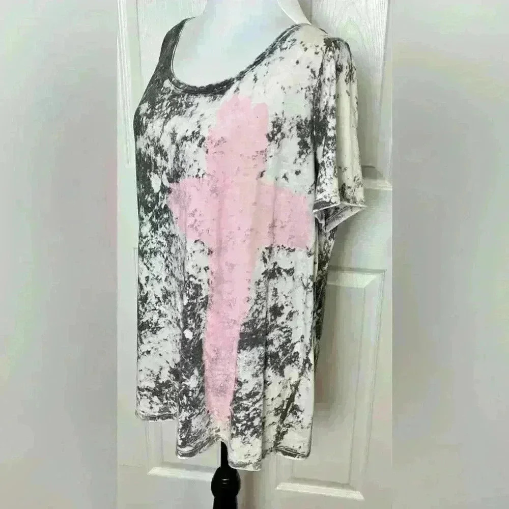 🔥💰Bundle deal🔥💰 Lane Bryant burnout cross tee 14/16
